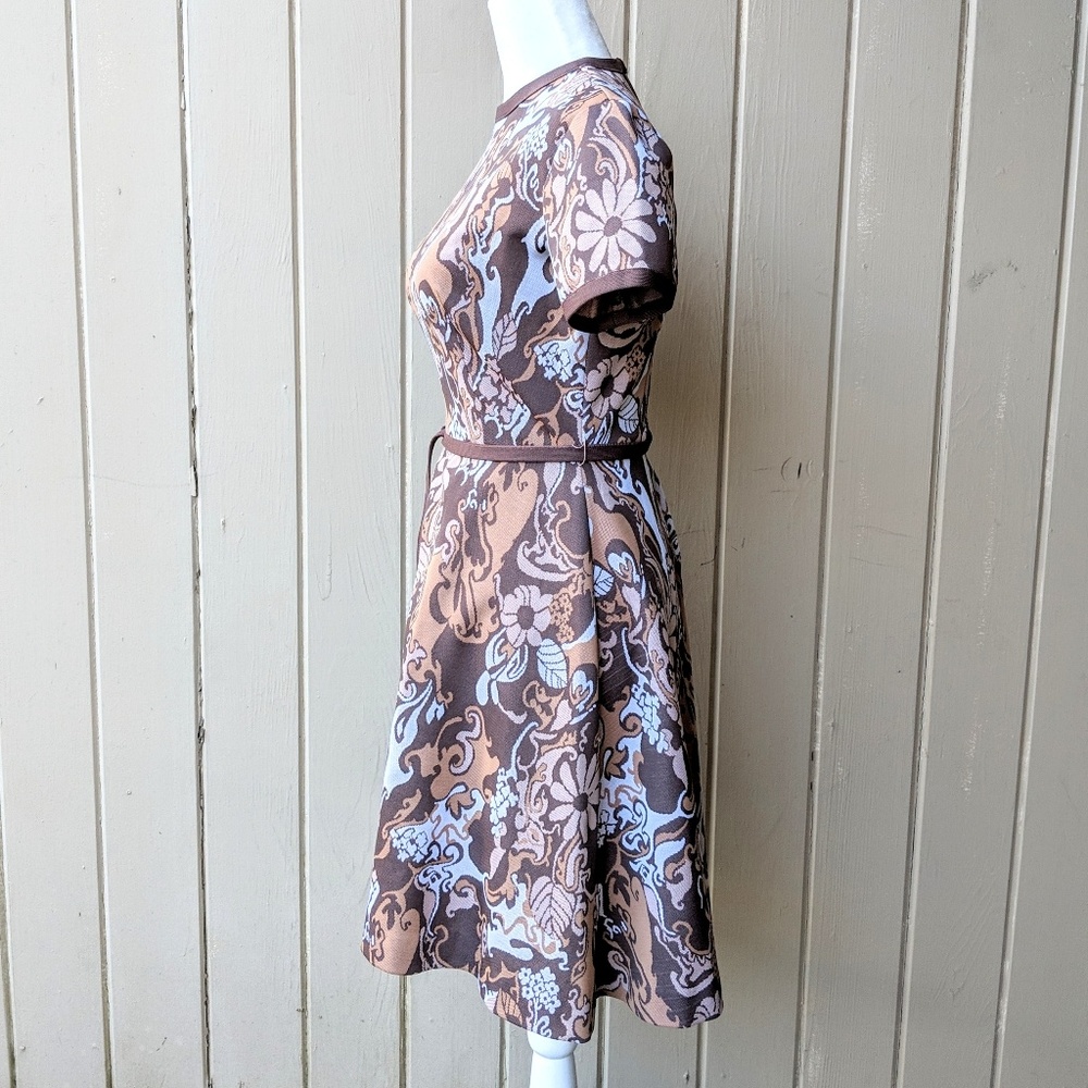 Vintage 1960s Psychedelic Floral Dress - Picture 2 of 8
